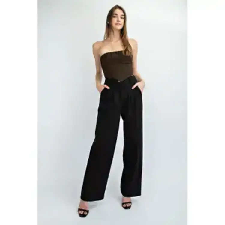 Strapless Ruched Corset Top