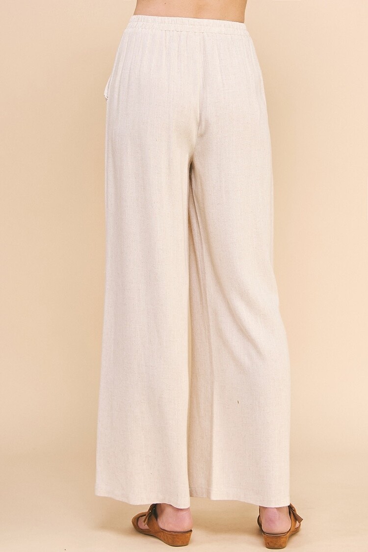 Soft Linen Pants w/Pockets