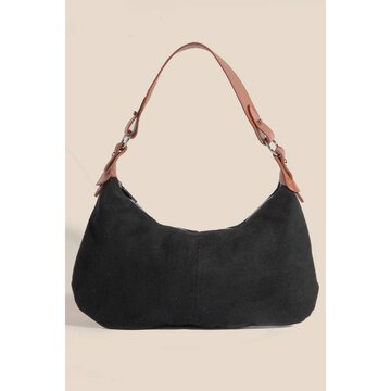 Middle Stitch Zipper Hand Bag