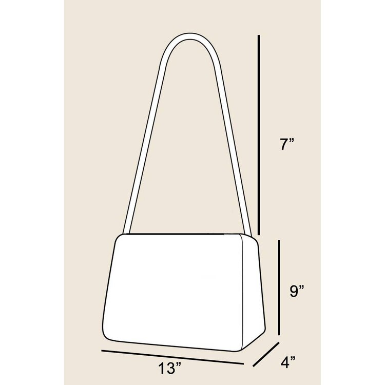 Faux Suede Handbag Brown