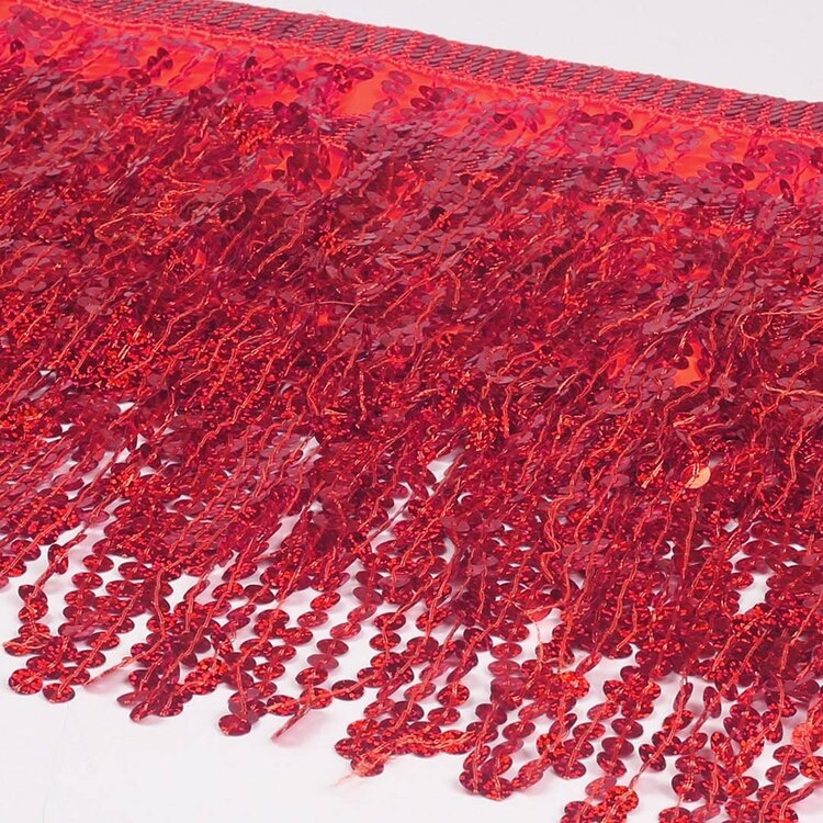 Funcredible Sequin Fringe Skirt w/Satin Tie