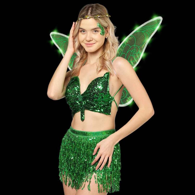 Funcredible Fairy Wings w/Crown/Glitter