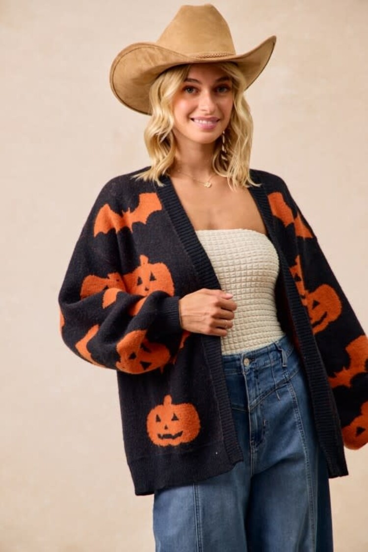 Pumpkin/Bat Cardigan