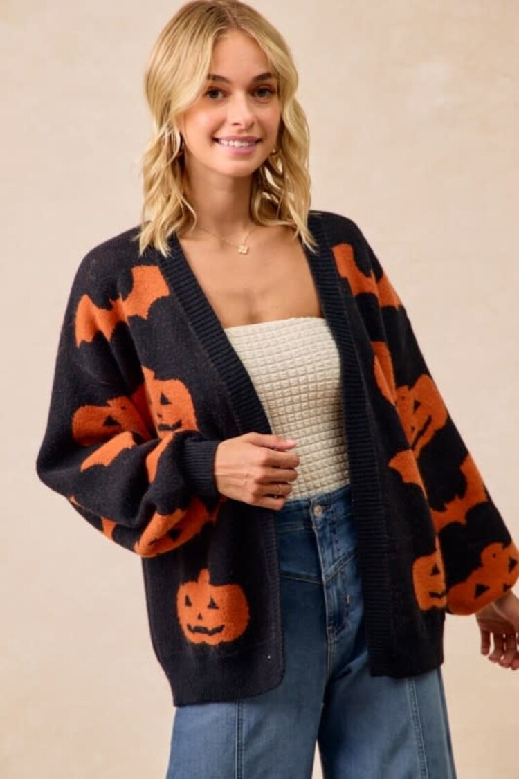 Pumpkin/Bat Cardigan