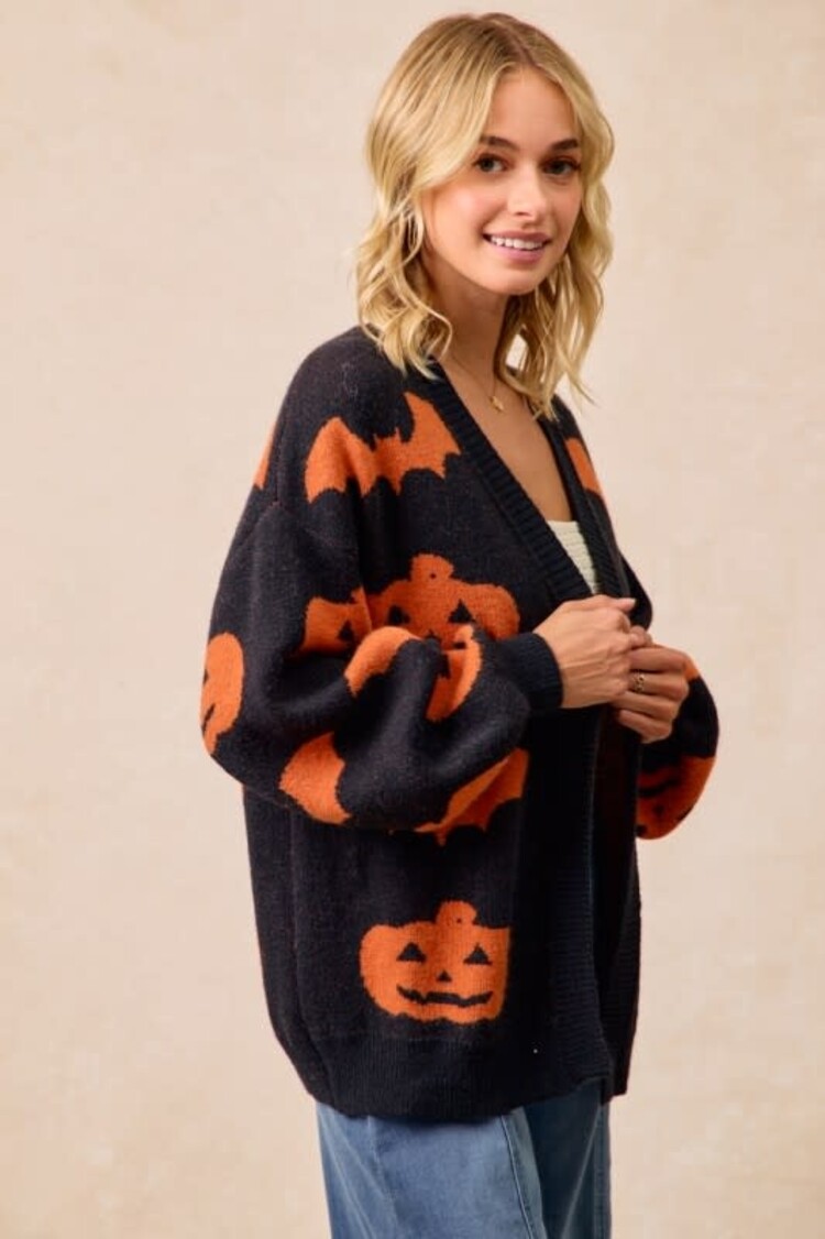 Pumpkin/Bat Cardigan