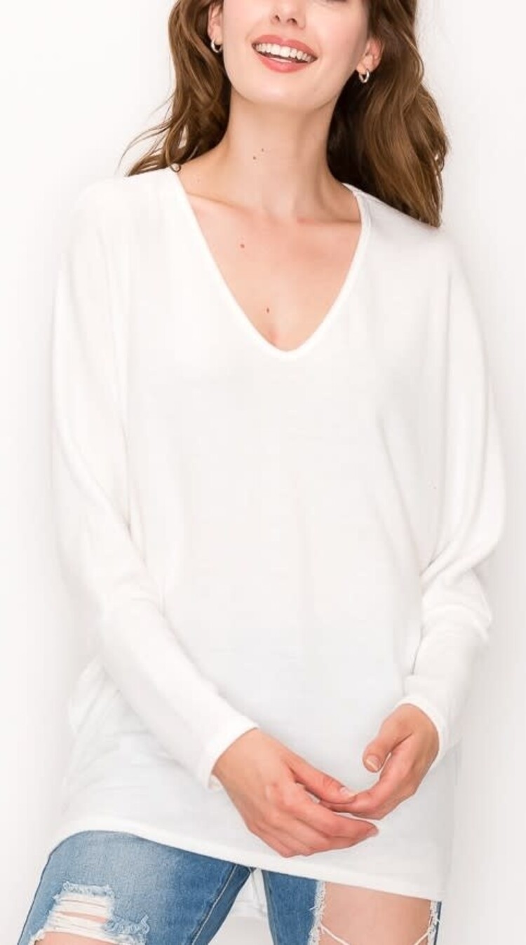White Agate Sweater Top