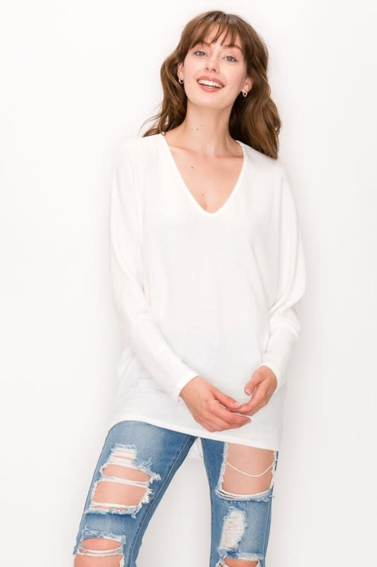 White Agate Sweater Top