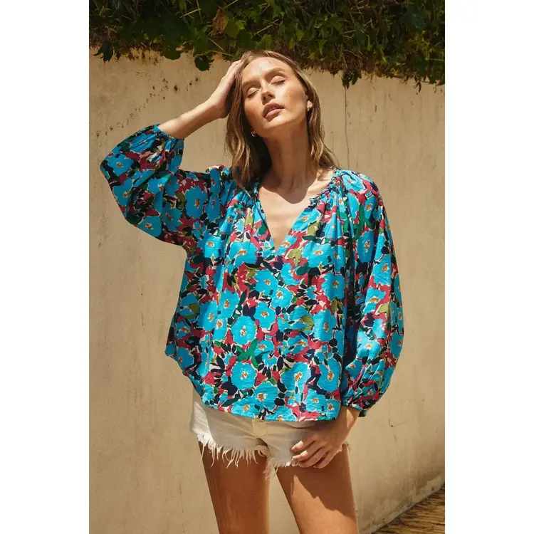 Braided Neckline Blouse