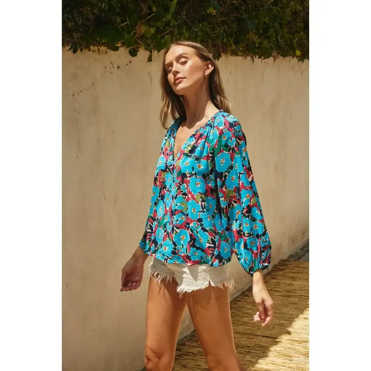 Braided Neckline Blouse