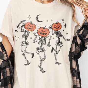 Golden Rose Co Dancing Skeleton Graphic Tee