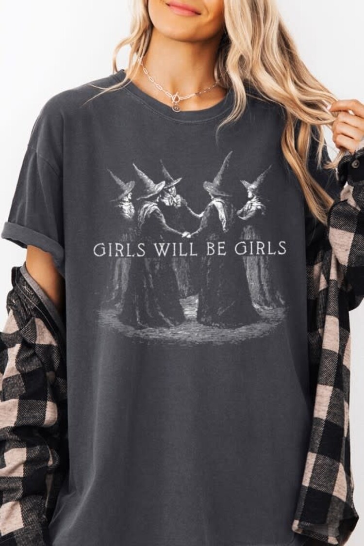 Golden Rose Co Girls Will Be Girls Witchy Tee