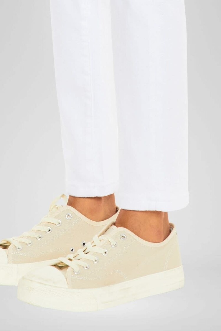 High Rise Straight Stretch Denim Jeans