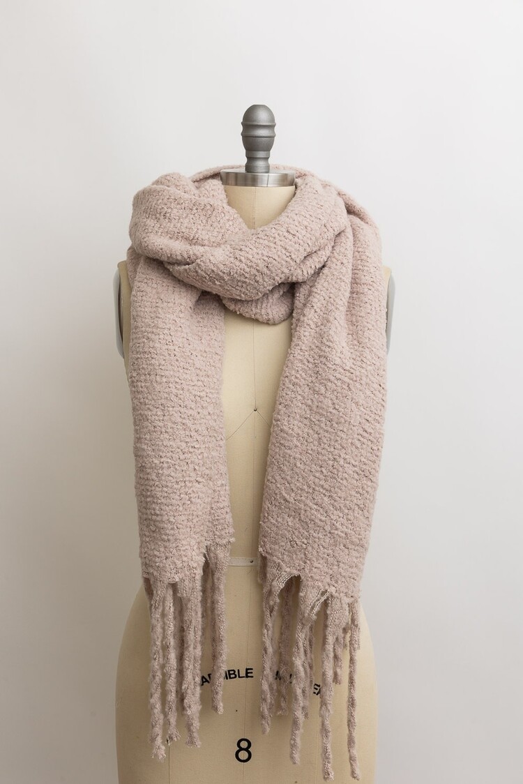 Cozy Oversized Scarf w/Tassels