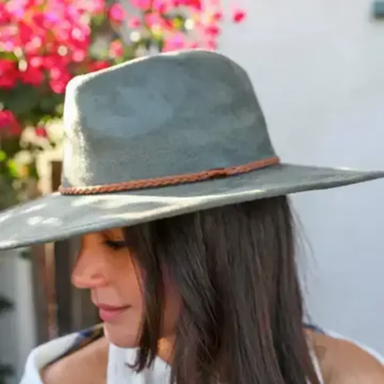 Wide Brim Braided Bolero Hat