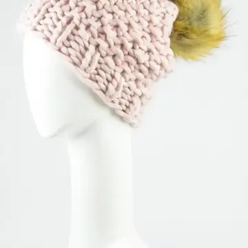 Oversize Chunky Pom Beanie