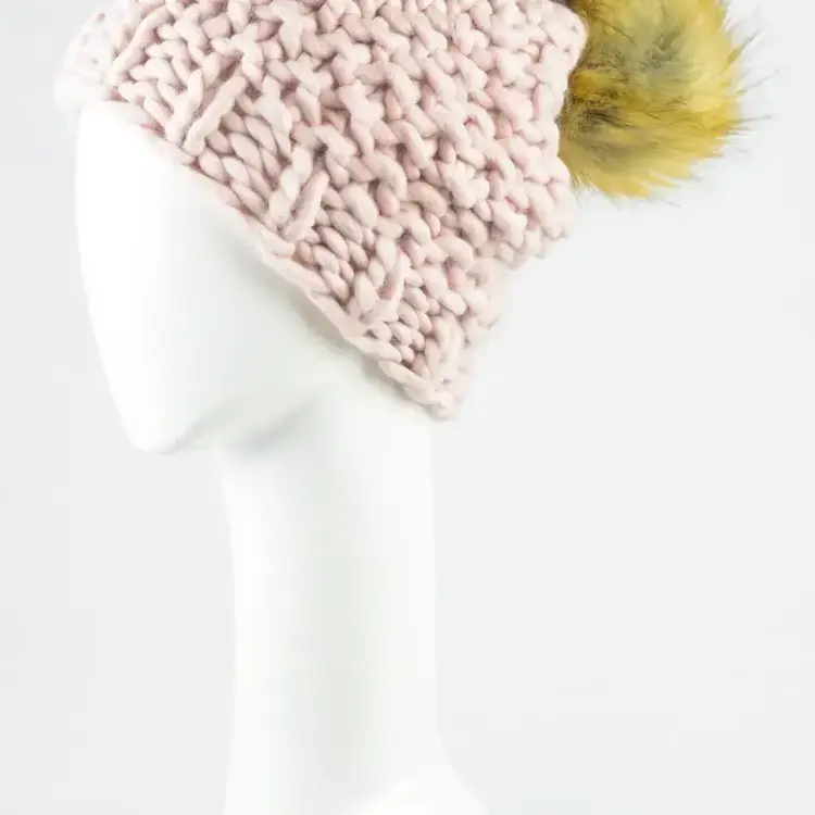Oversize Chunky Pom Beanie
