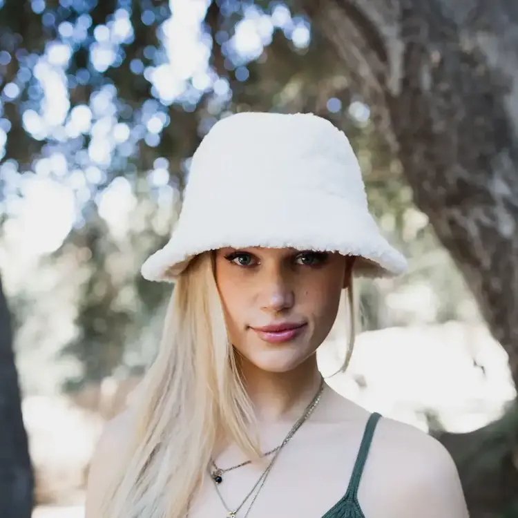 Reversible Sherpa/Suede Bucket Hat