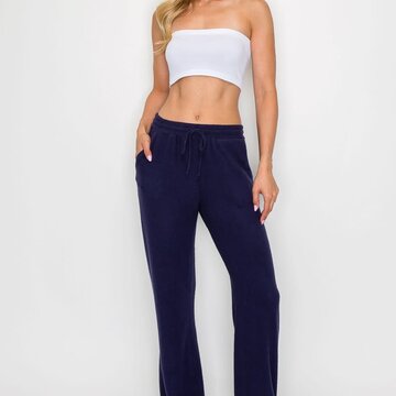 Brushed Hacci Straight Leg Pant