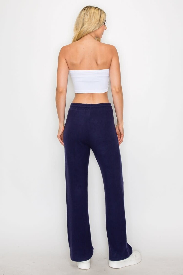 Brushed Hacci Straight Leg Pant