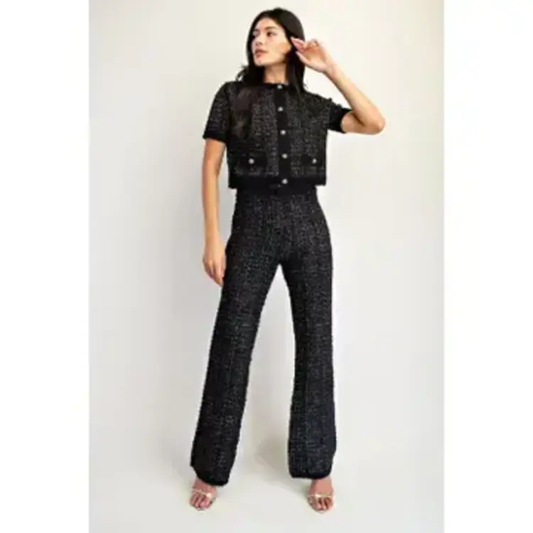 Lurex Sweater Cardigan