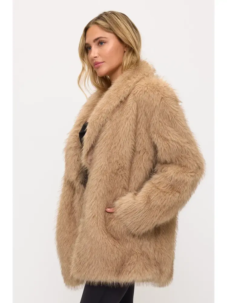 Shaggy Faux Fur Coat