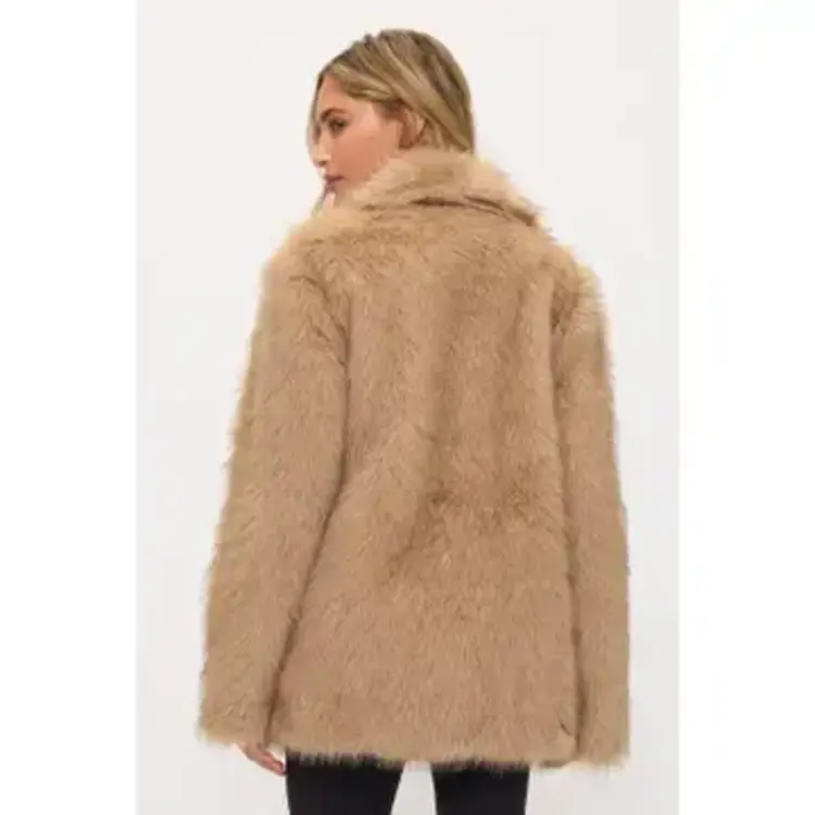 Shaggy Faux Fur Coat