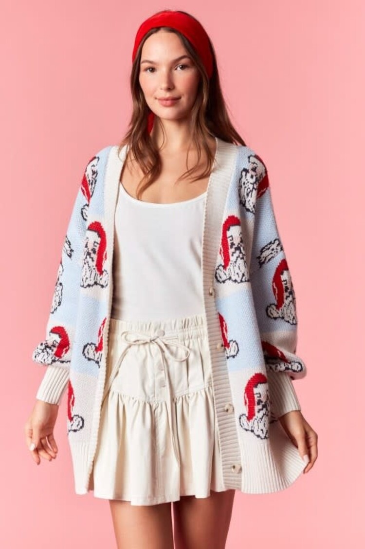 Santa Claus Checker Cardigan