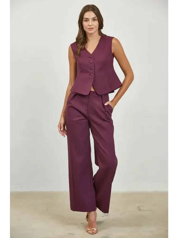 Pleated Peplum Woven Top