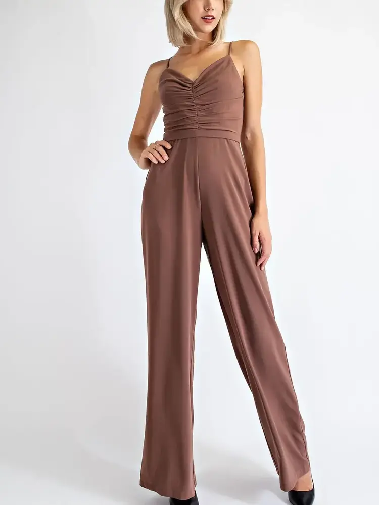 Crepe Knit Jumper w/Center Front