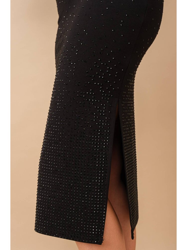 Bodycon Studded Midi Skirt