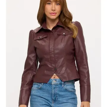 Faux Leather Jacket