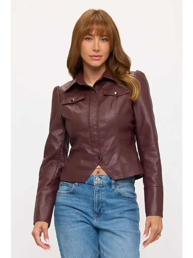 Faux Leather Jacket