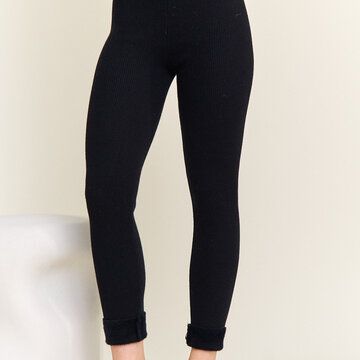 Adora LA Ribbed Knit Leggings Slim Pants