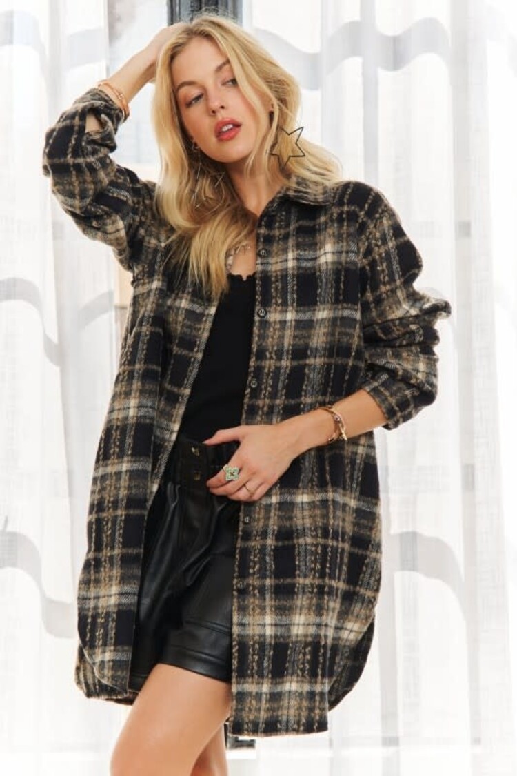 Adora LA Button Down Flannel Shacket