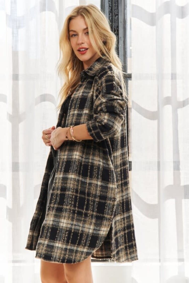 Adora LA Button Down Flannel Shacket