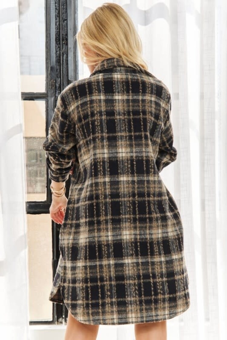 Adora LA Button Down Flannel Shacket