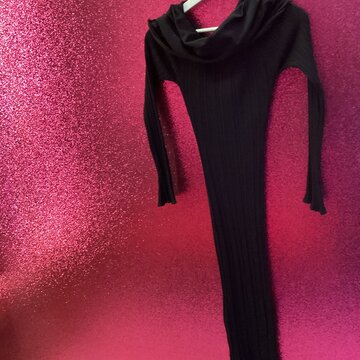 Off Shoulder Long Sleeve Maxi Dress