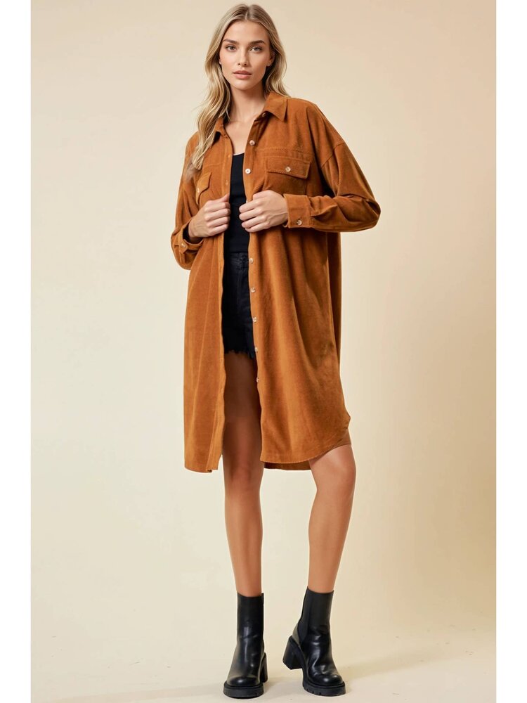 Button Down Duster Jacket