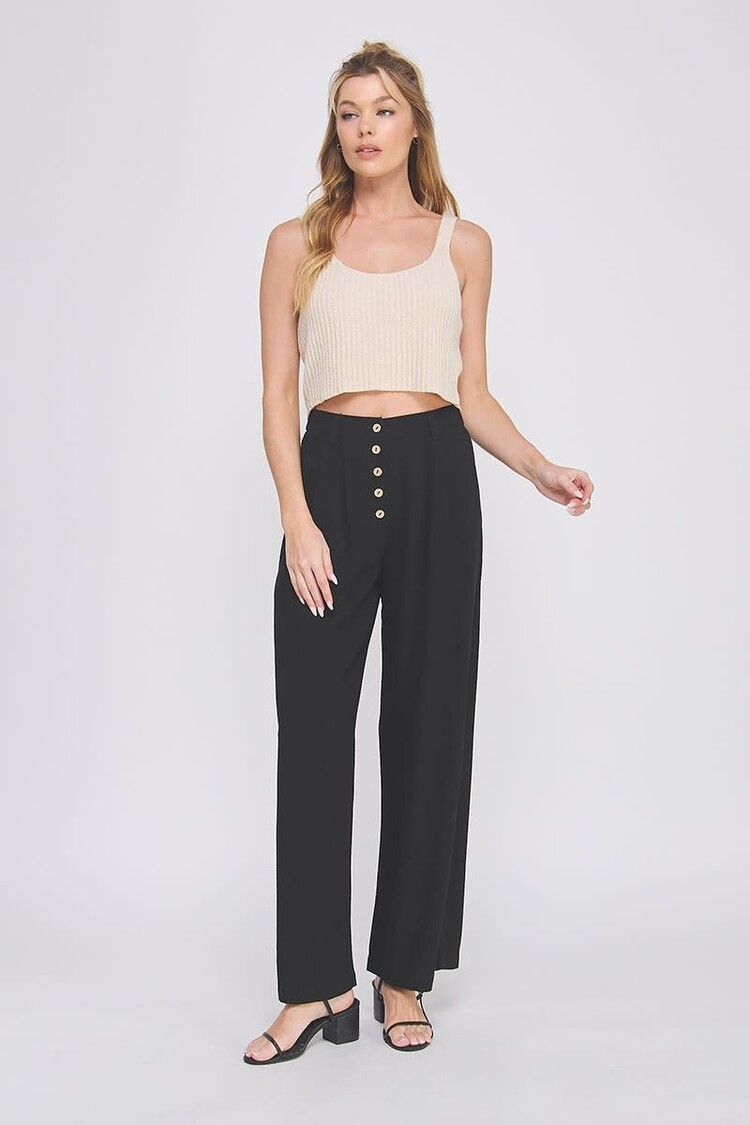 Soft Linen Palazzo Pants