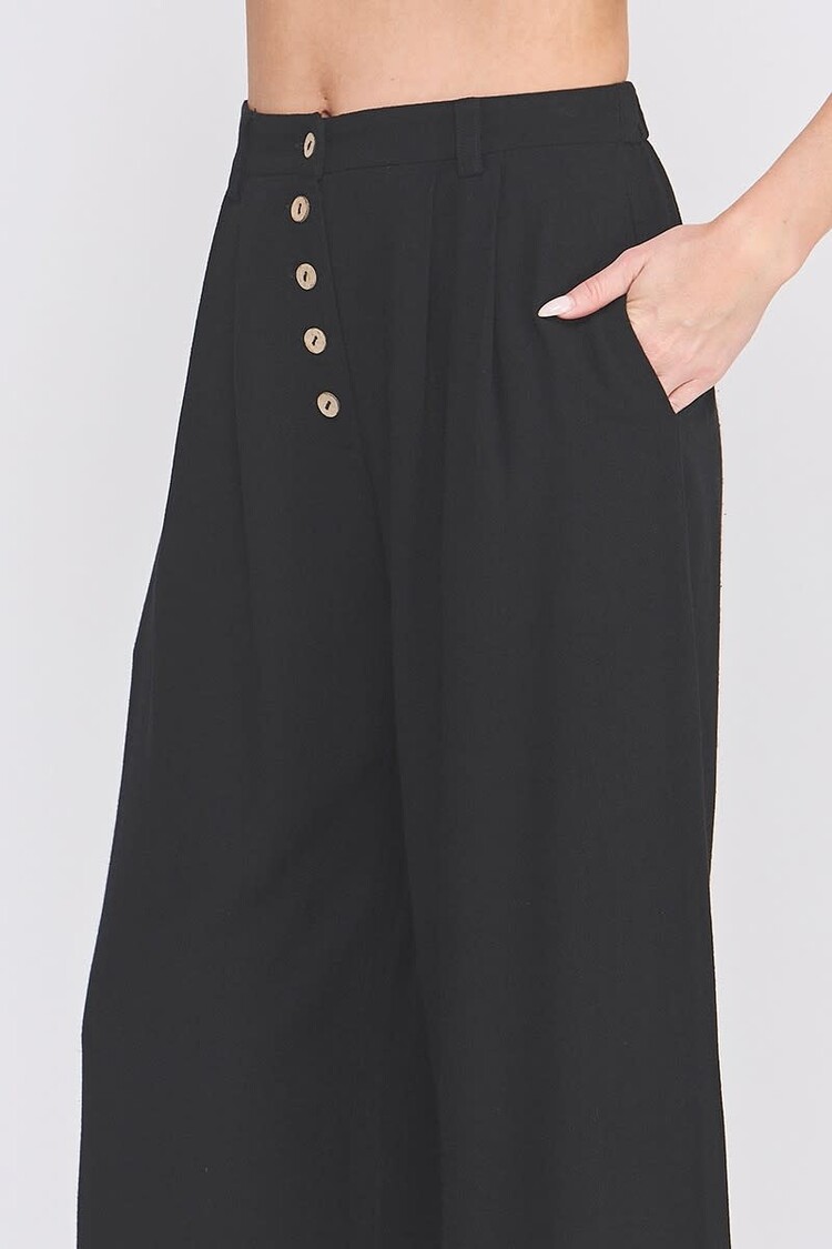 Soft Linen Palazzo Pants