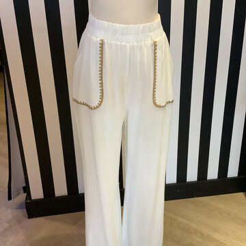 Vintage Havana Wide Leg Pant w/Stitching