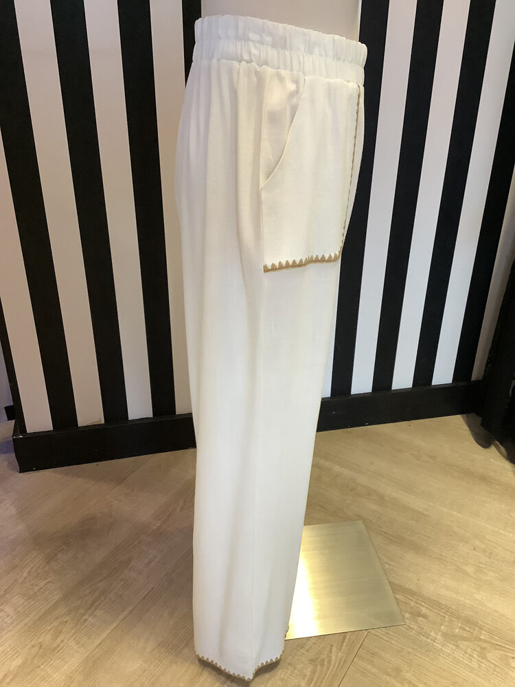 Vintage Havana Wide Leg Pant w/Stitching