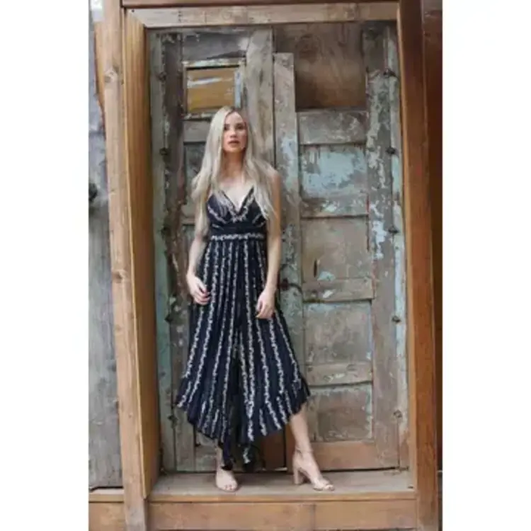 Flared Wide Leg Jumpsuit