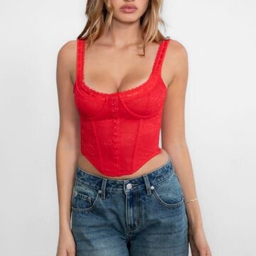 Lace Bustier Corset Top
