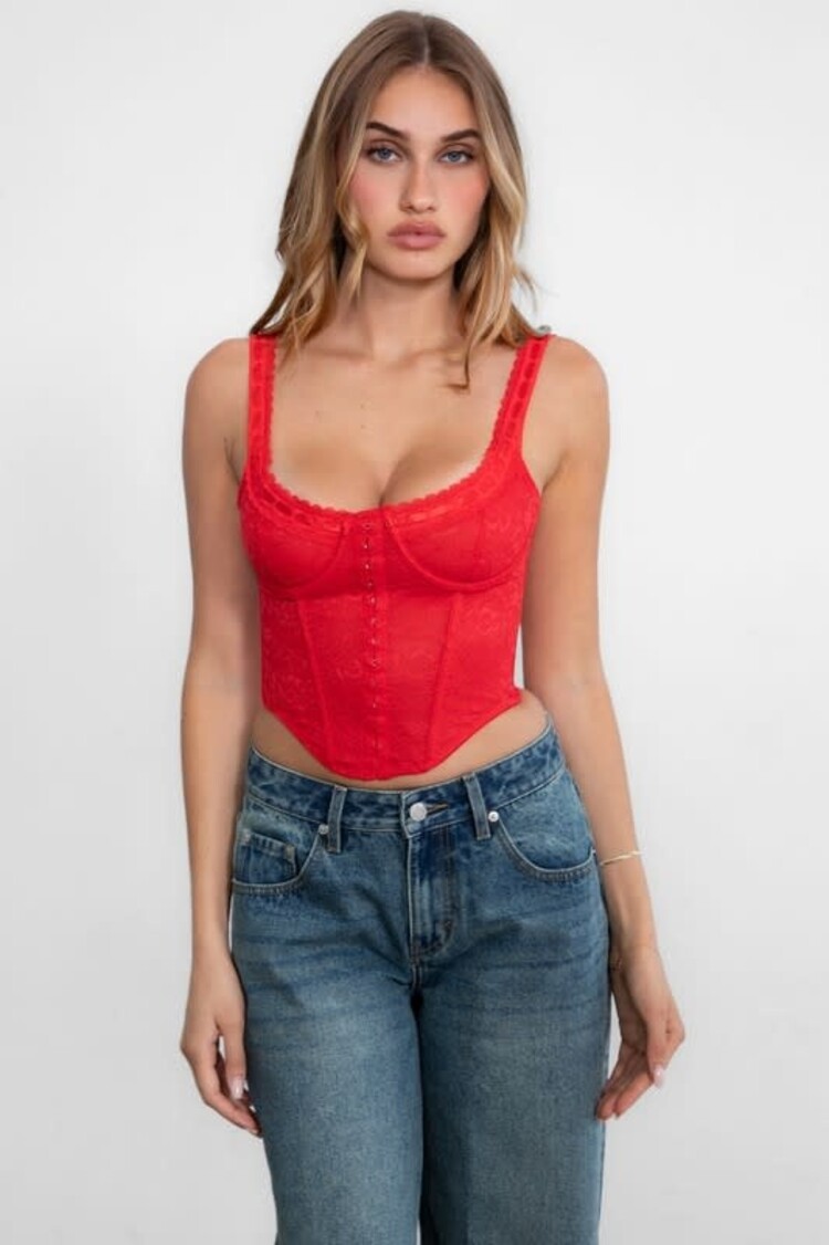 Lace Bustier Corset Top