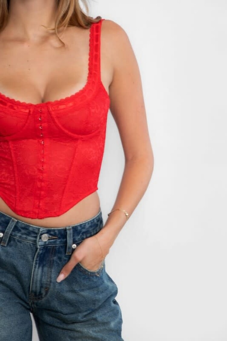 Lace Bustier Corset Top