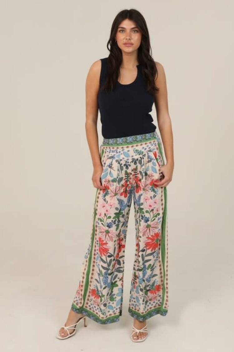 Floral Wide Leg Pants