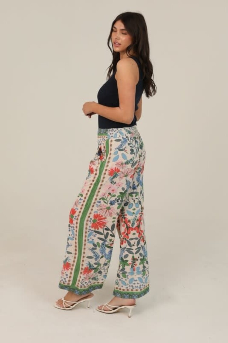 Floral Wide Leg Pants