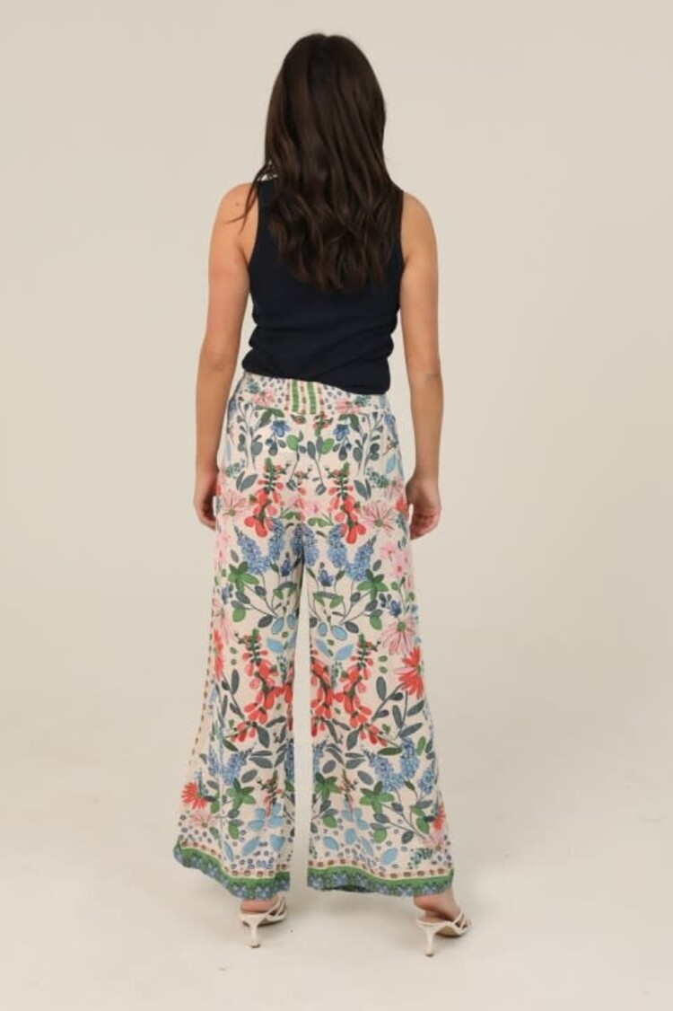 Floral Wide Leg Pants