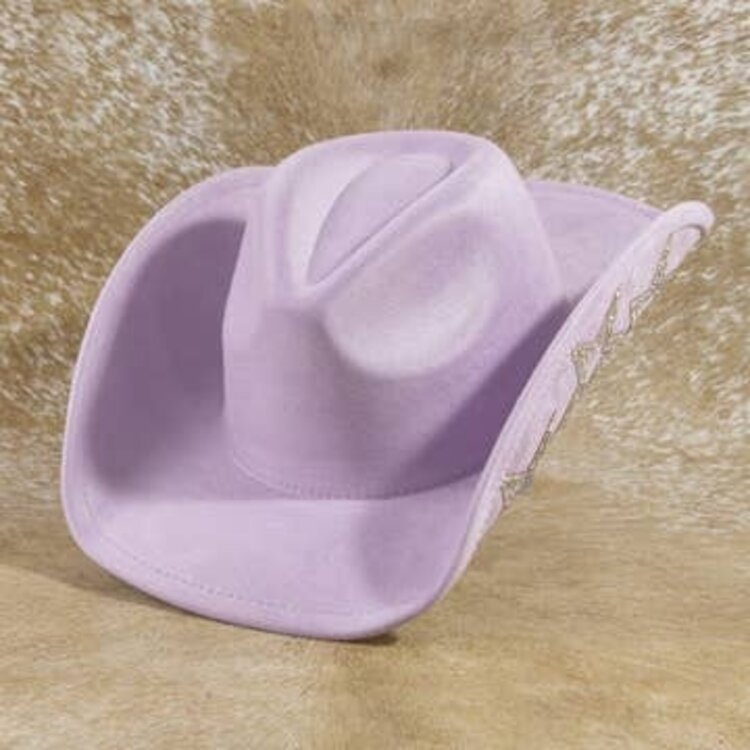 Studded Rhinestone Star CowGIRL Hat